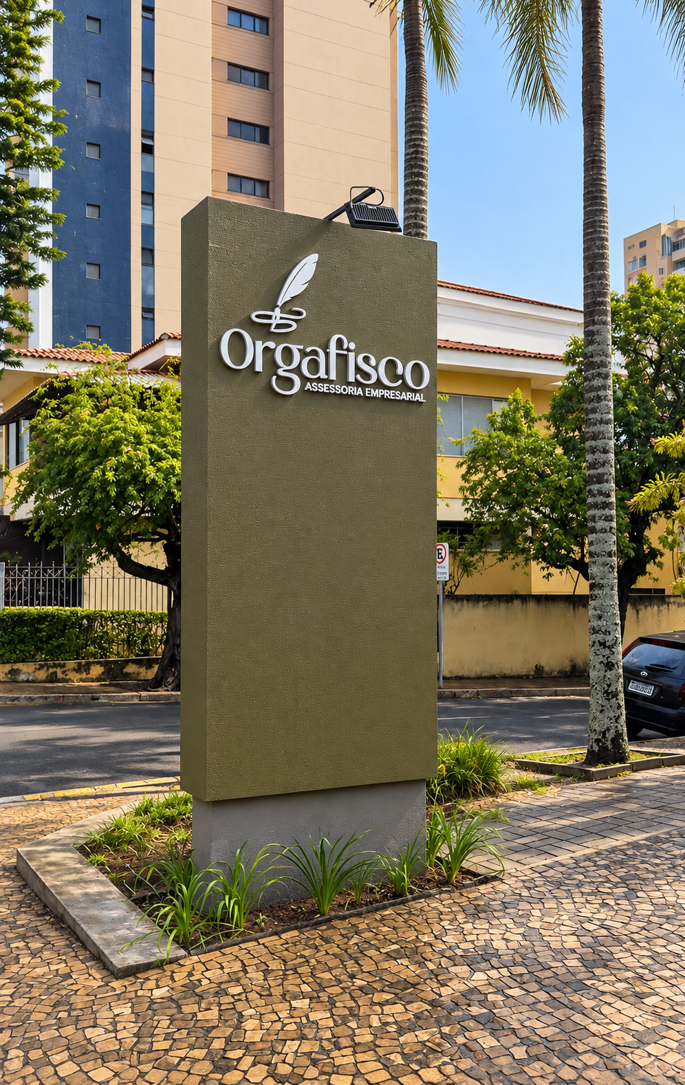 Fachada da Orgafisco Assessoria Empresarial em Marília